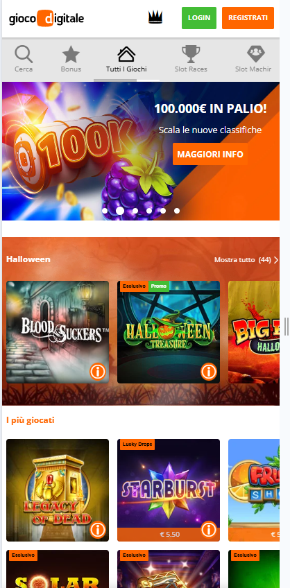 gioco digitale casino