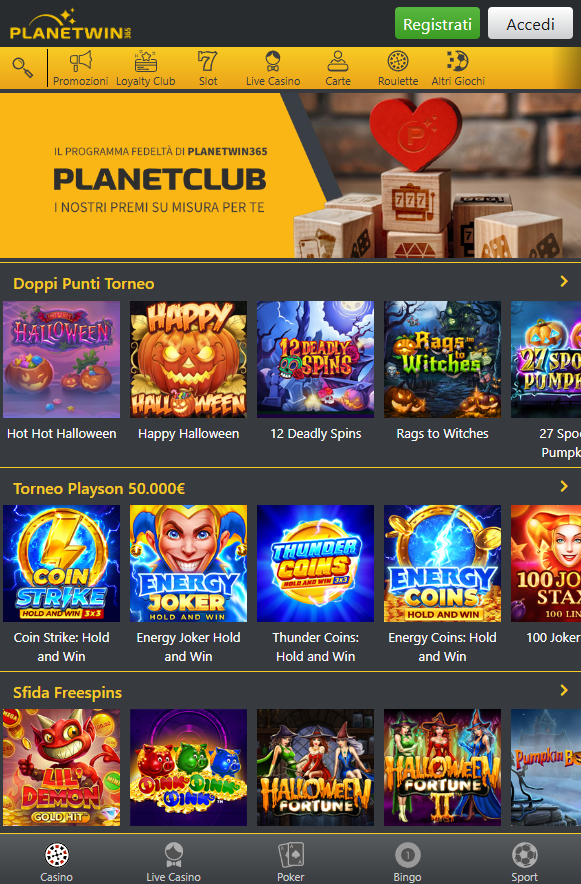 planetwin casino