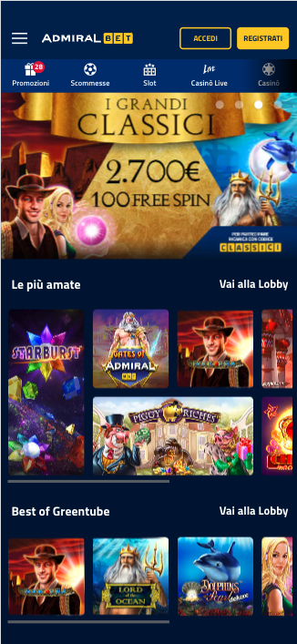 codice promozionale admiralbet