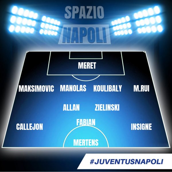 Formazioni Juve Napoli