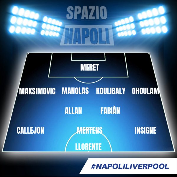 Formazioni Napoli Liverpool