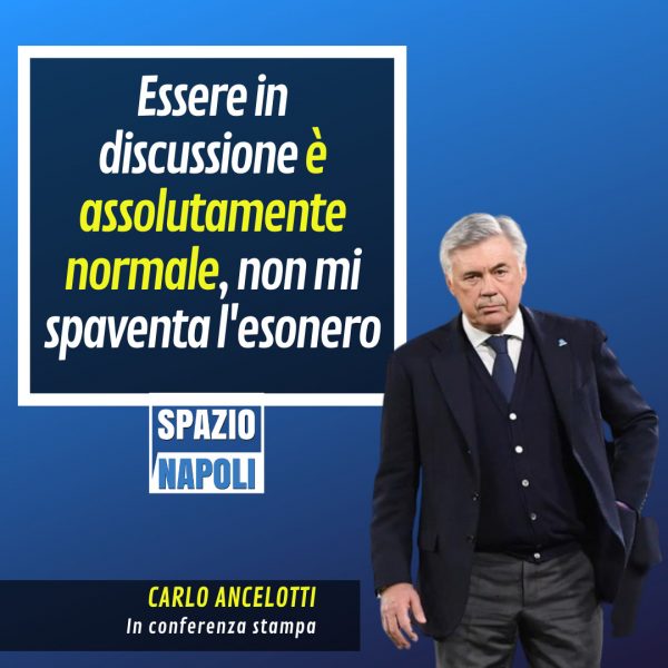 Conferenza Ancelotti Napoli Genk