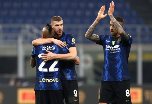 Dzeko, Vidal, Vecino (Inter)