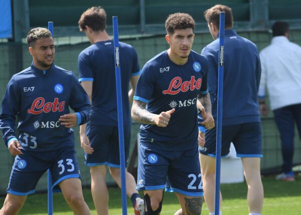 Napoli allenamento report