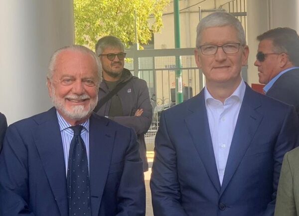 Napoli De Laurentiis Tim Cook Apple