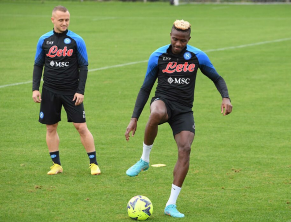 Napoli, allenamento, report