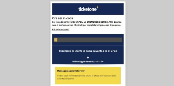 TicketOne Biglietti Napoli Cremonese