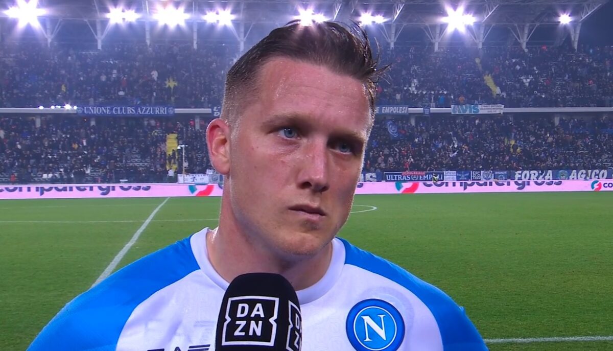 Zielinski intervista bordo campo dazn