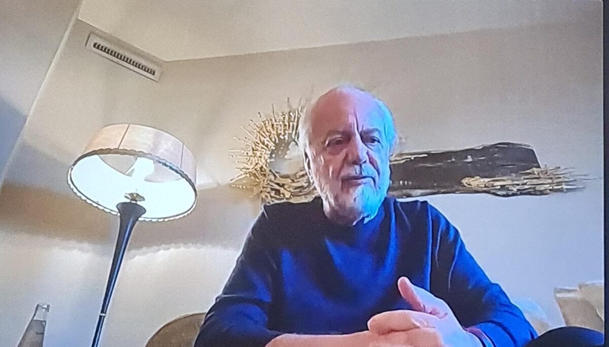 De Laurentiis conferenza rinvio Napoli Salernitana