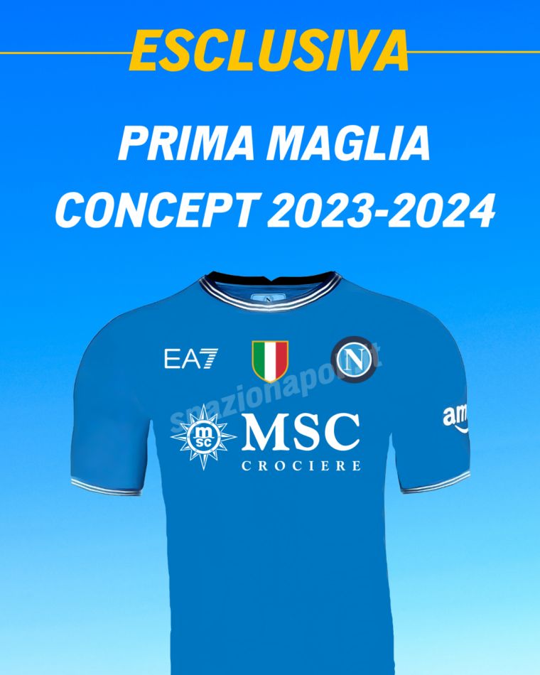 Maglia Napoli 2023/2024, ecco la divisa dei Campioni d'Italia c'è una