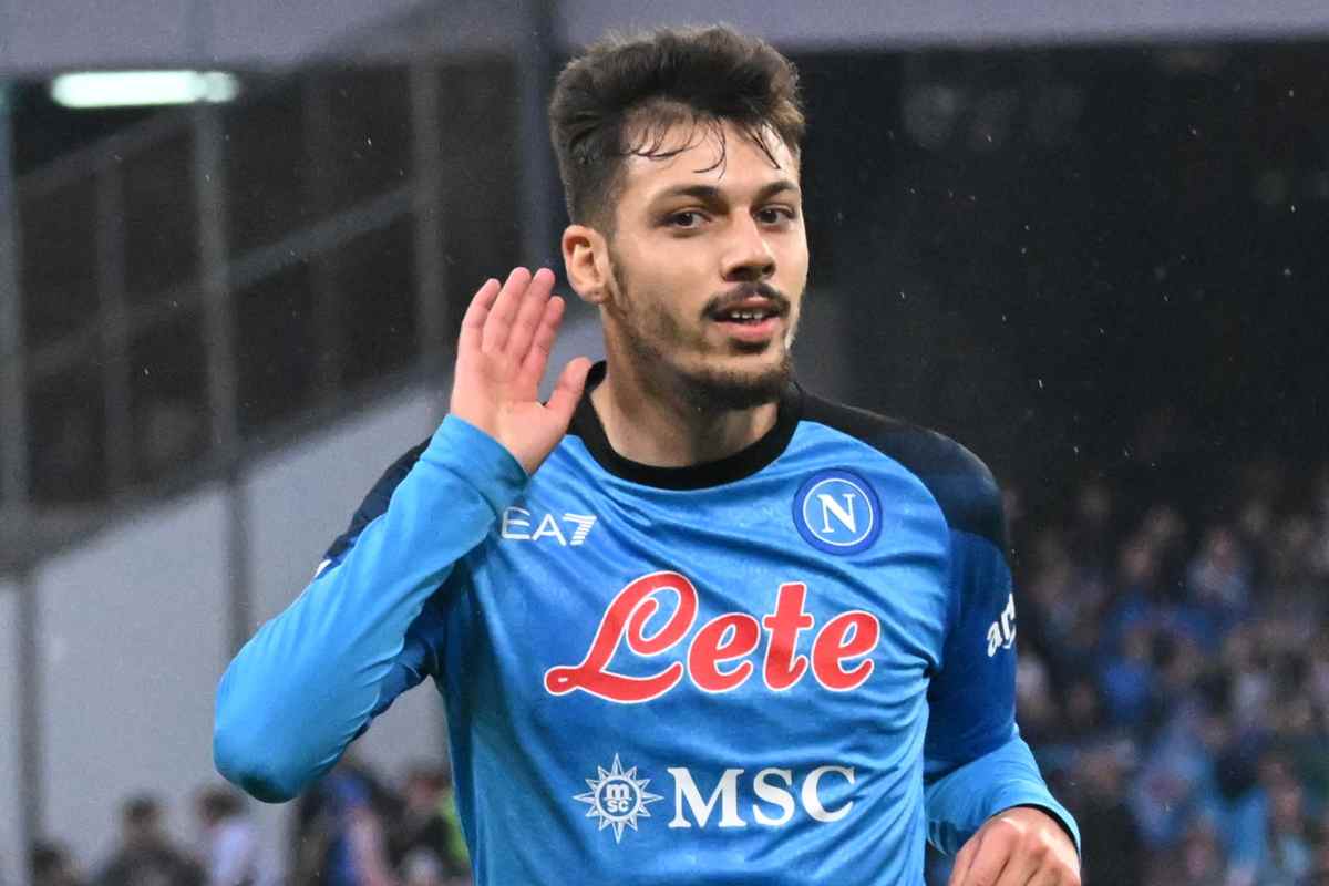 Napoli Gianluca Gaetano verso l'Udinese