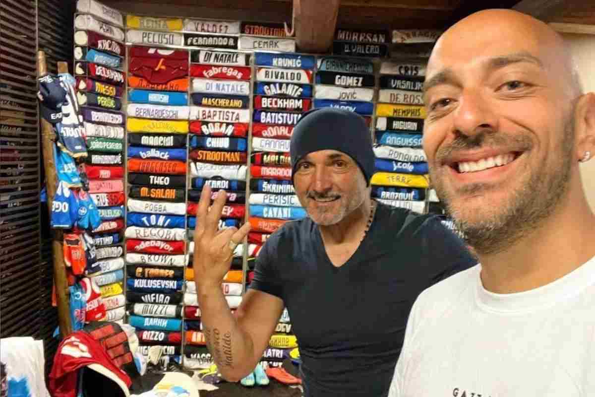 Spalletti con Decibel Bellini per la festa Scudetto