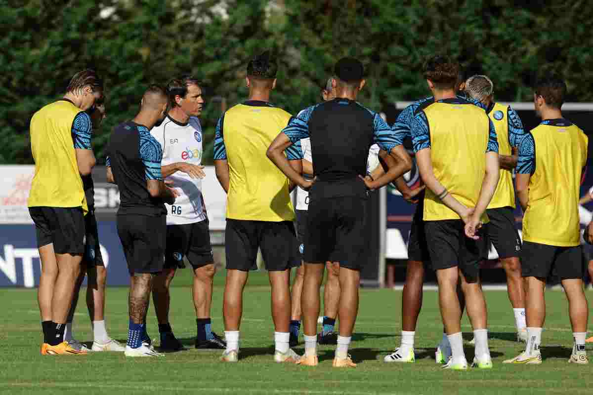 Rudi Garcia in allenamento a Dimaro