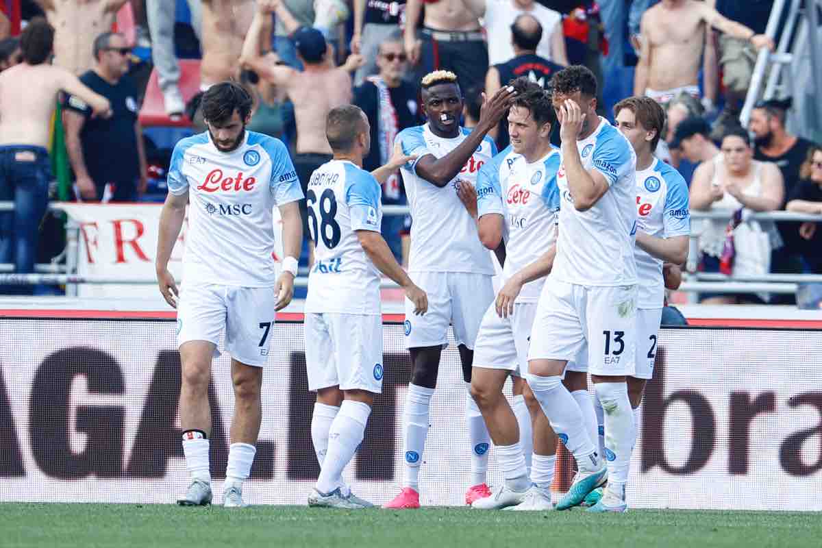 Napoli: Zanoli con i tifosi