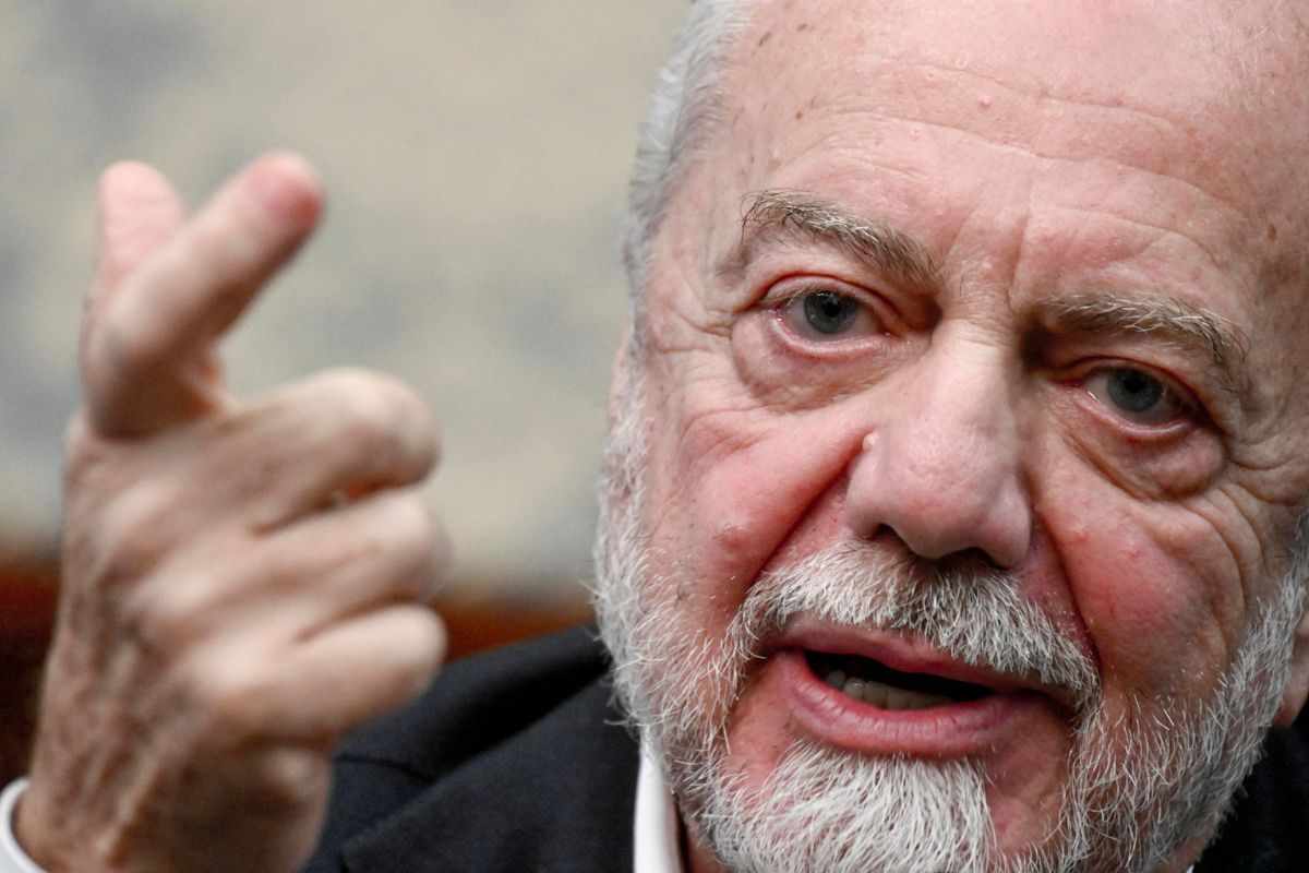 De Laurentiis interviene durante la conferenza di Meluso