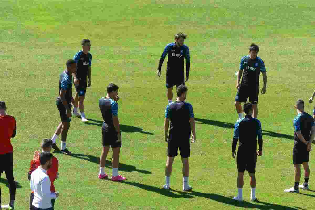 Annullamento allenamento Napoli-Castel di Sangro