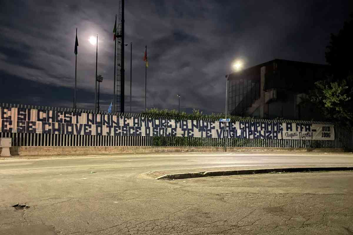 Striscione Tifosi Napoli Castel di Sangro