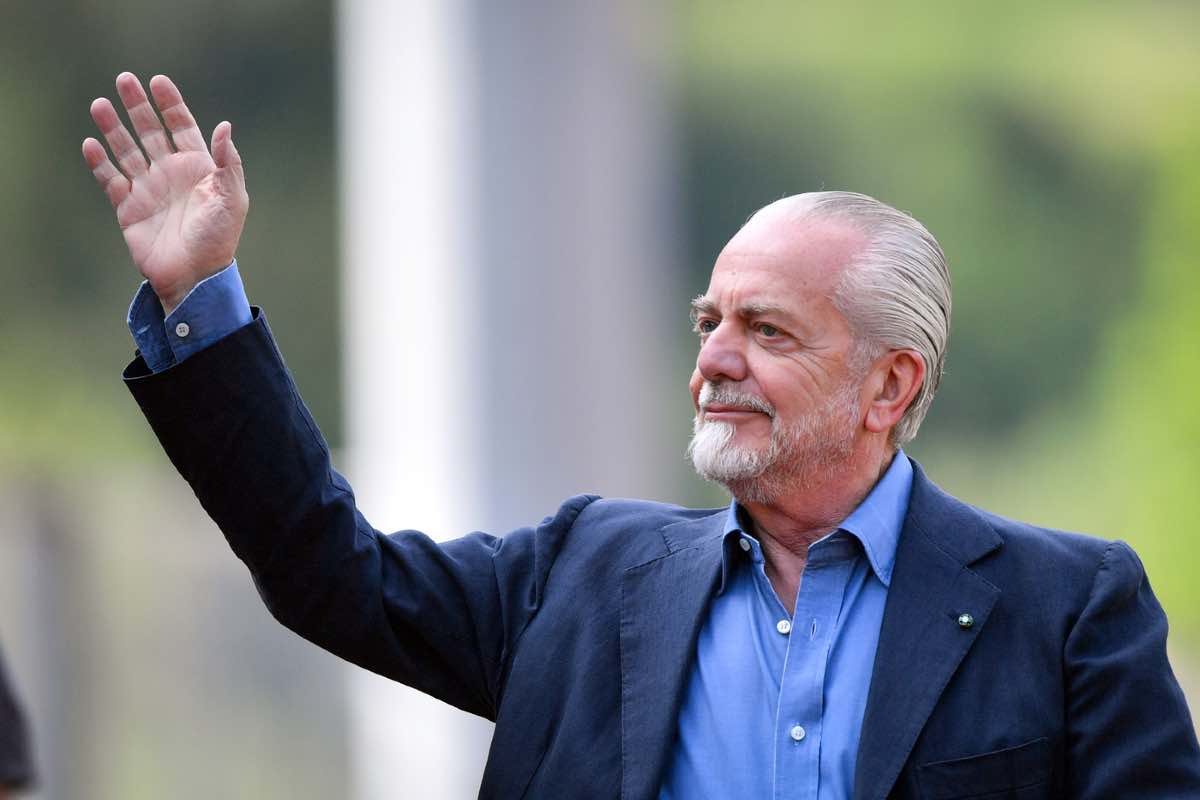 Aurelio De Laurentiis esulta sui social