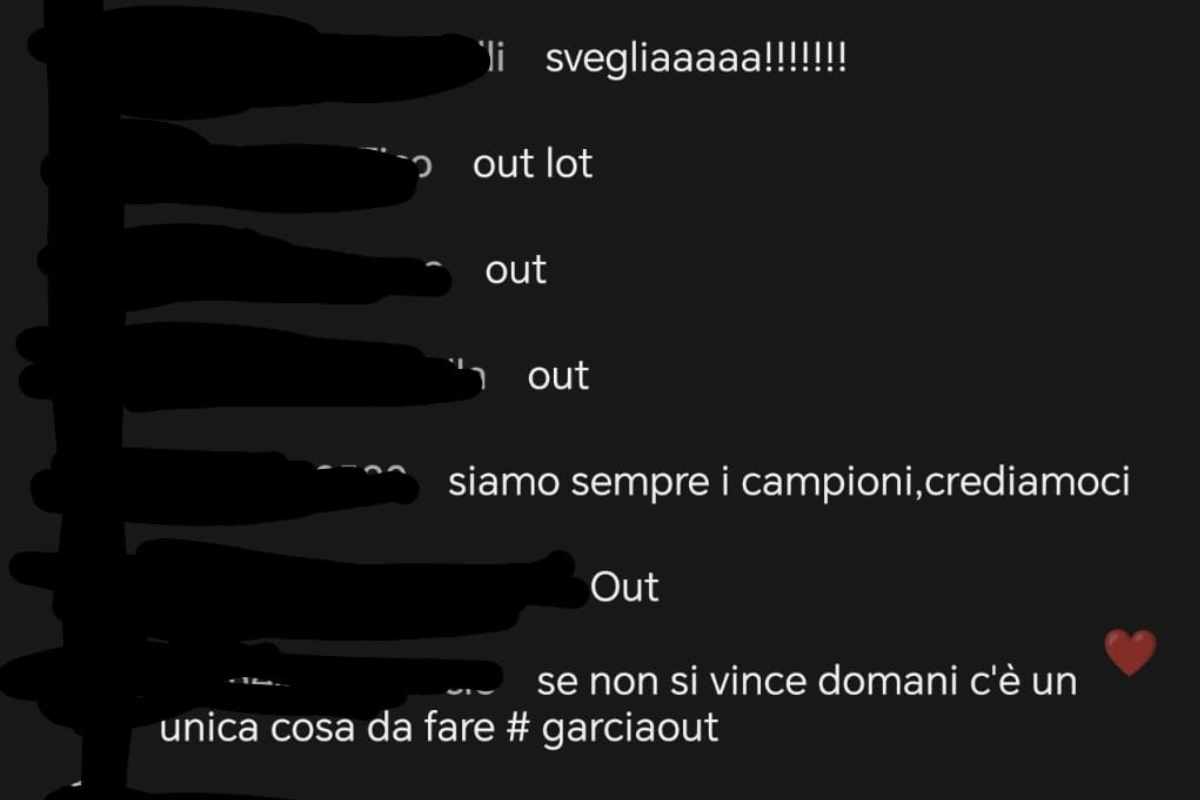 Commenti Esonero Garcia Tifosi