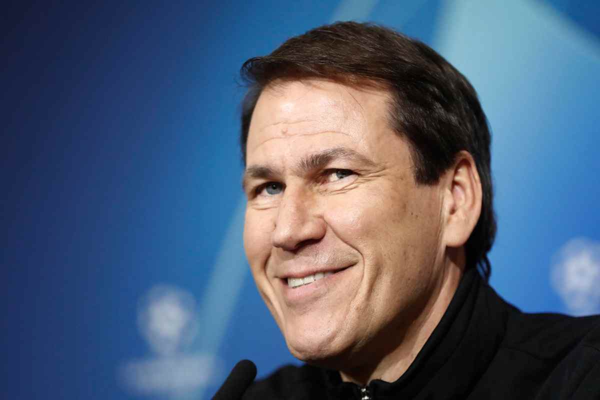 Gioia per l'allenatore del Napoli Rudi Garcia