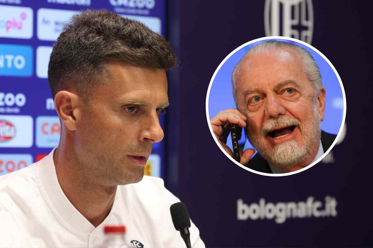 Thiago Motta stizzito dalla domanda su De Laurentiis.