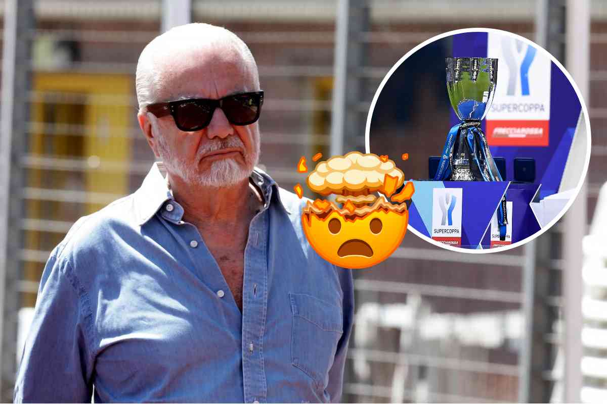 De Laurentiis contro la Lega Calcio e la Supercoppa.