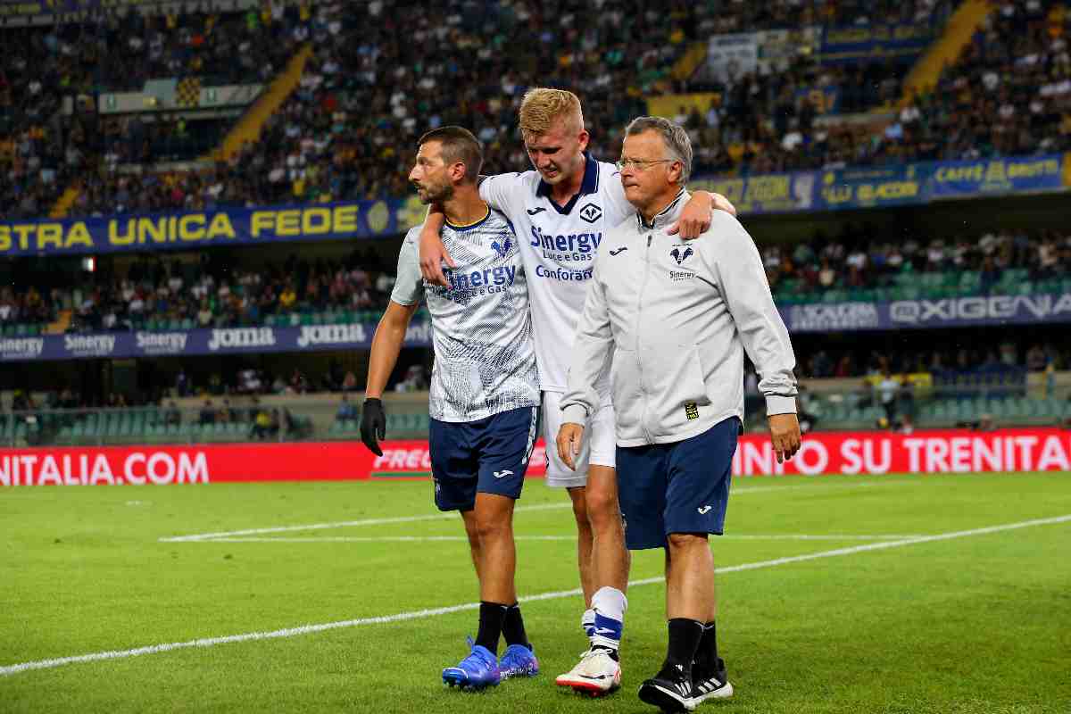 Due giocatori del Verona in dubbio contro il Napoli