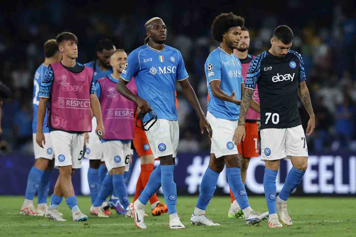 Napoli dopo partita contro il Real 