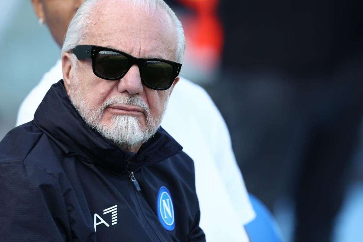 Napoli-Fiorentina: la reazione di De Laurentiis