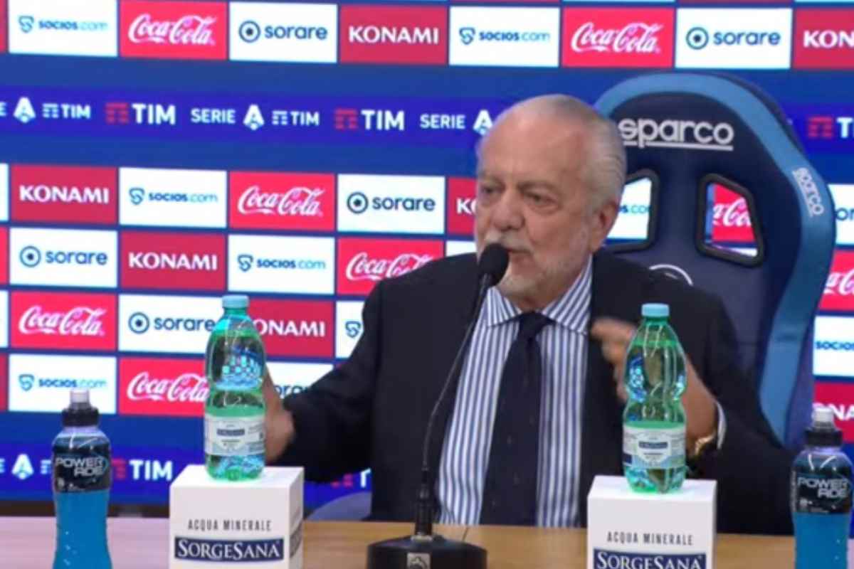 De Laurentiis: le parole in conferenza