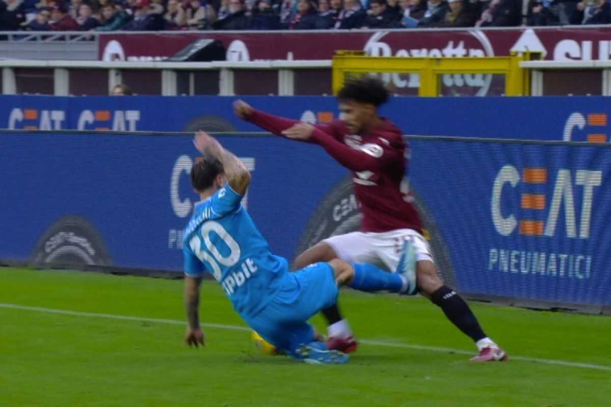 Torino-Napoli: espulso Mazzocchi