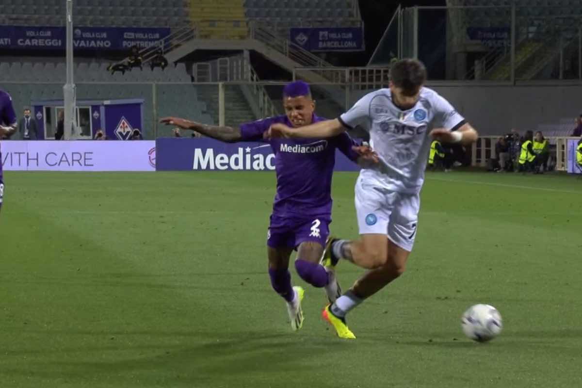 Primo gol Fiorentina, la moviola di Luca Marelli a DAZN