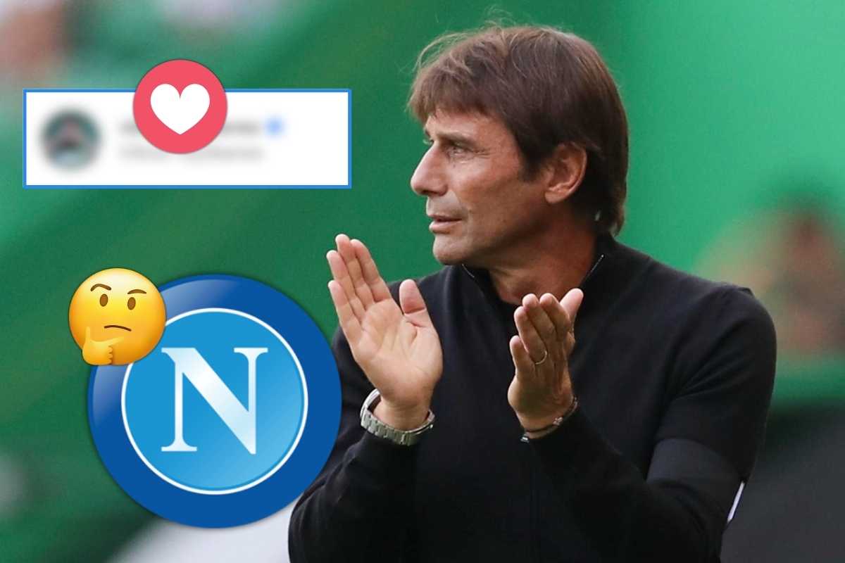 Indizio social, l'attaccante ha messo like ad un post su Antonio Conte