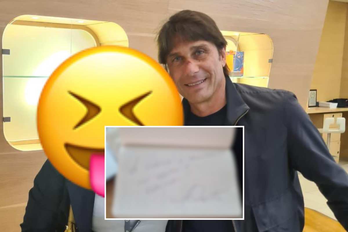 Conte, primo autografo da allenatore azzurro