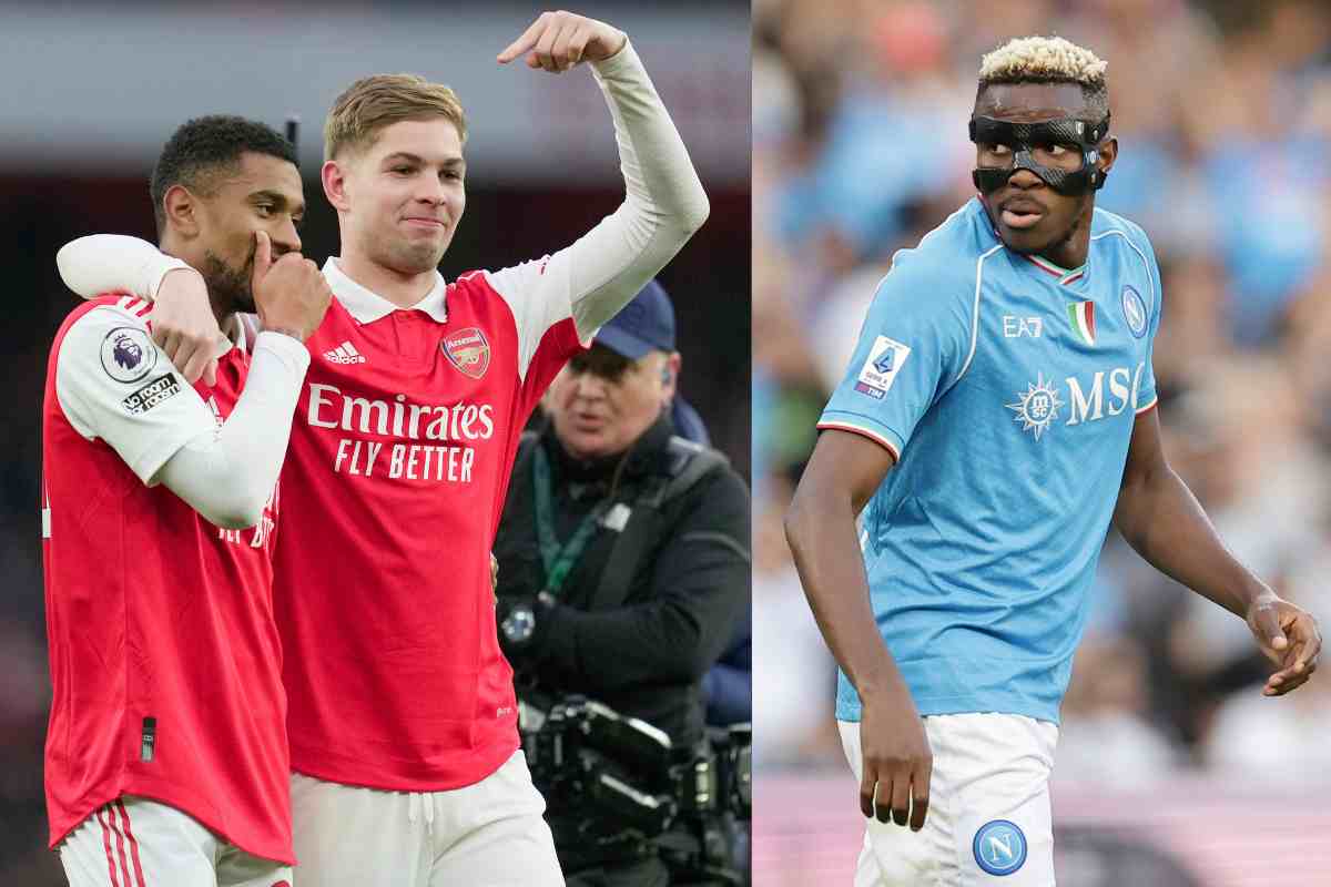 Il Napoli punta un calciatore dell'Arsenal: Osimhen può essere la chiave