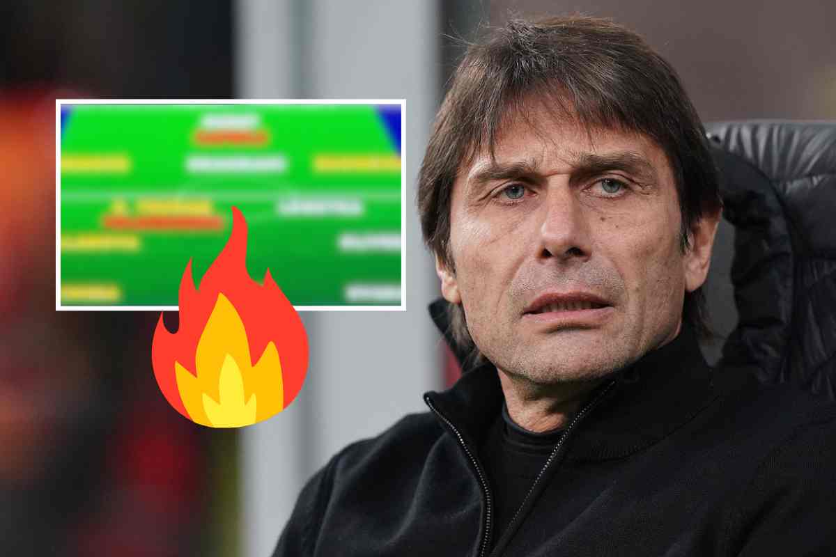 Conte-Napoli: ipotizzato l'undici titolare del tecnico