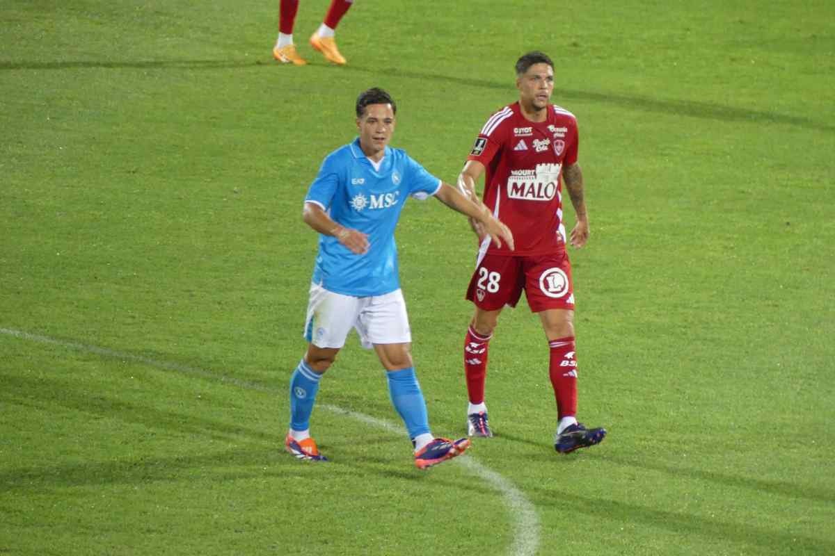 Eurogol di Raspadori in Napoli-Brest