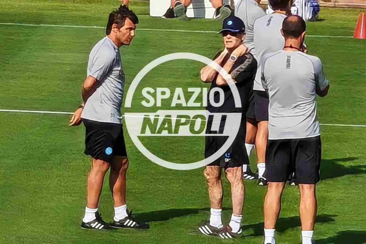 Primo allenamento del Napoli a Dimaro