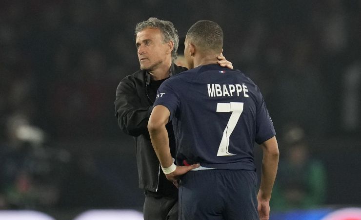 Luis Enrique e Mbappé