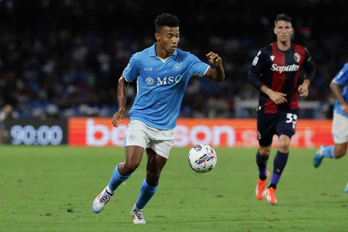 Napoli-Parma, David Neres in panchina