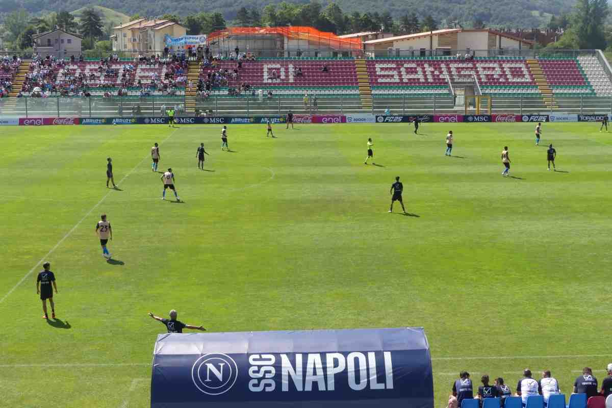 allenamento Napoli Cavese