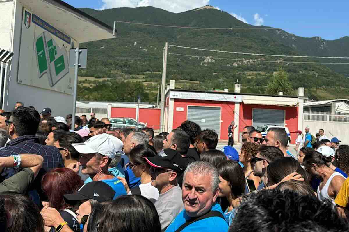 Problemi all'ingresso del Patini di Castel di Sangro