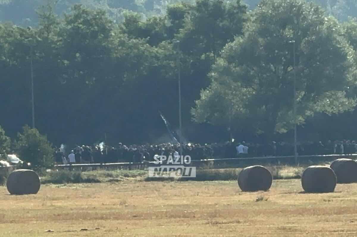 Ultras Napoli a Castel di Sangro: incontro con la squadra