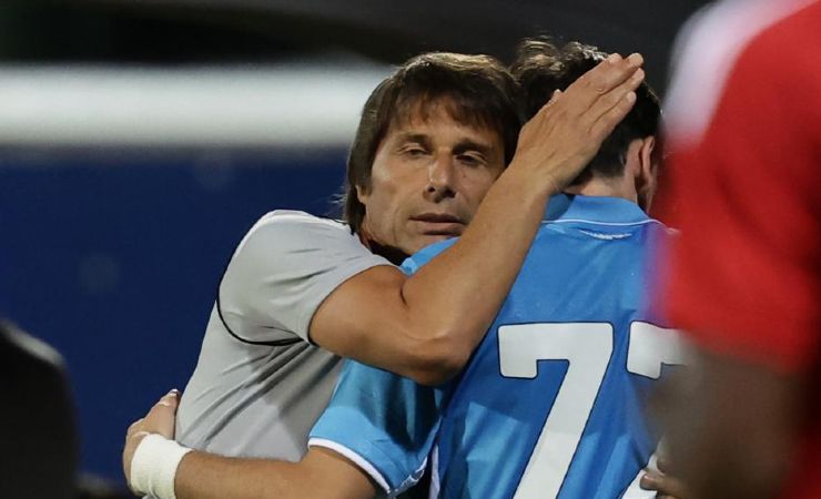 Antonio Conte e Kvaratskhelia