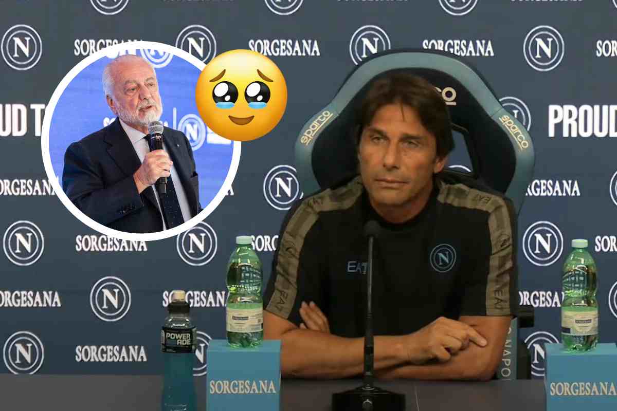 De Laurentiis in lacrime: “Questo ci fa capire una cosa”, sentite cos’ha detto Conte