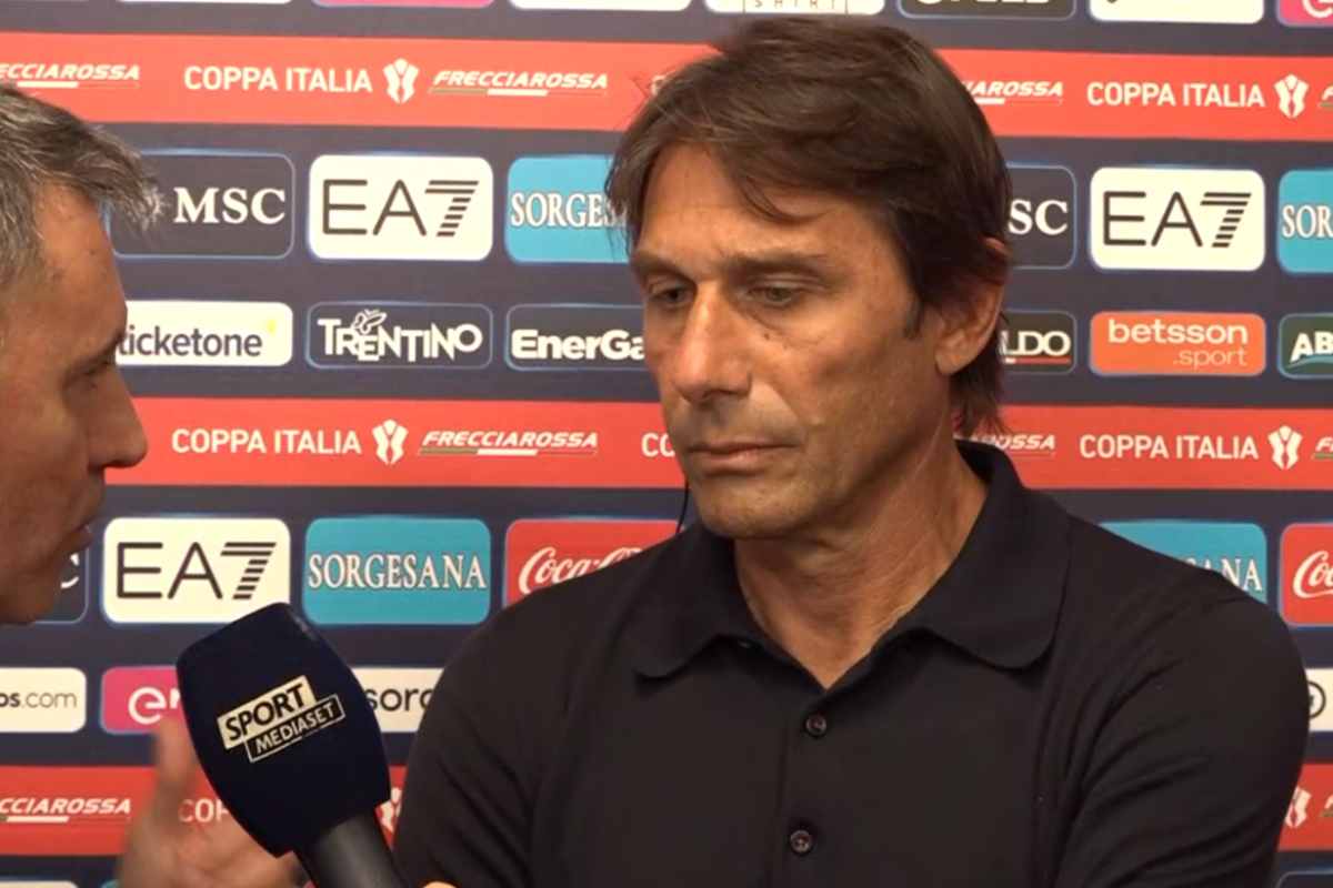 Intervista ad Antonio Conte dopo Napoli-Palermo di Coppa Italia