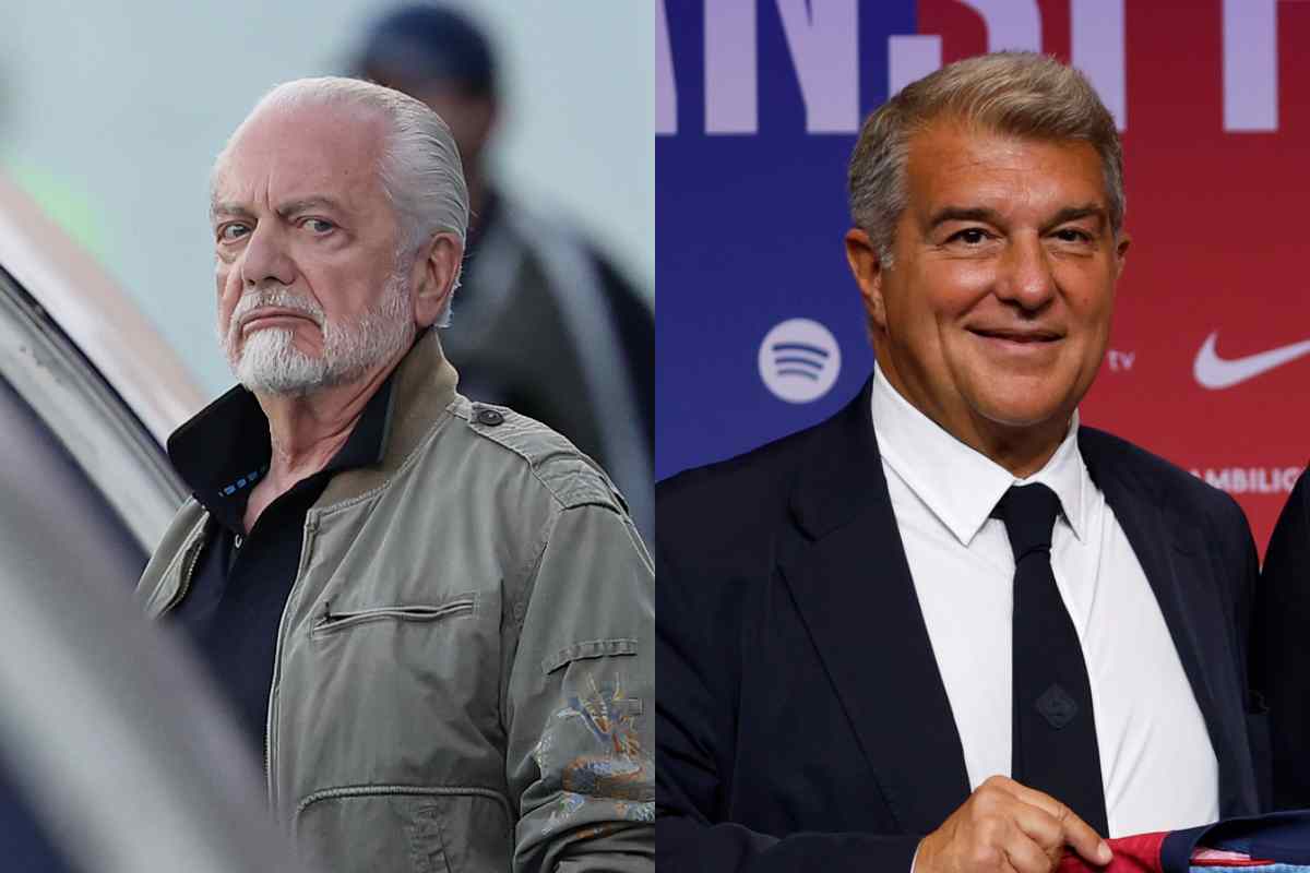 De Laurentiis e Laporta, i presidenti di Napoli e Barcellona