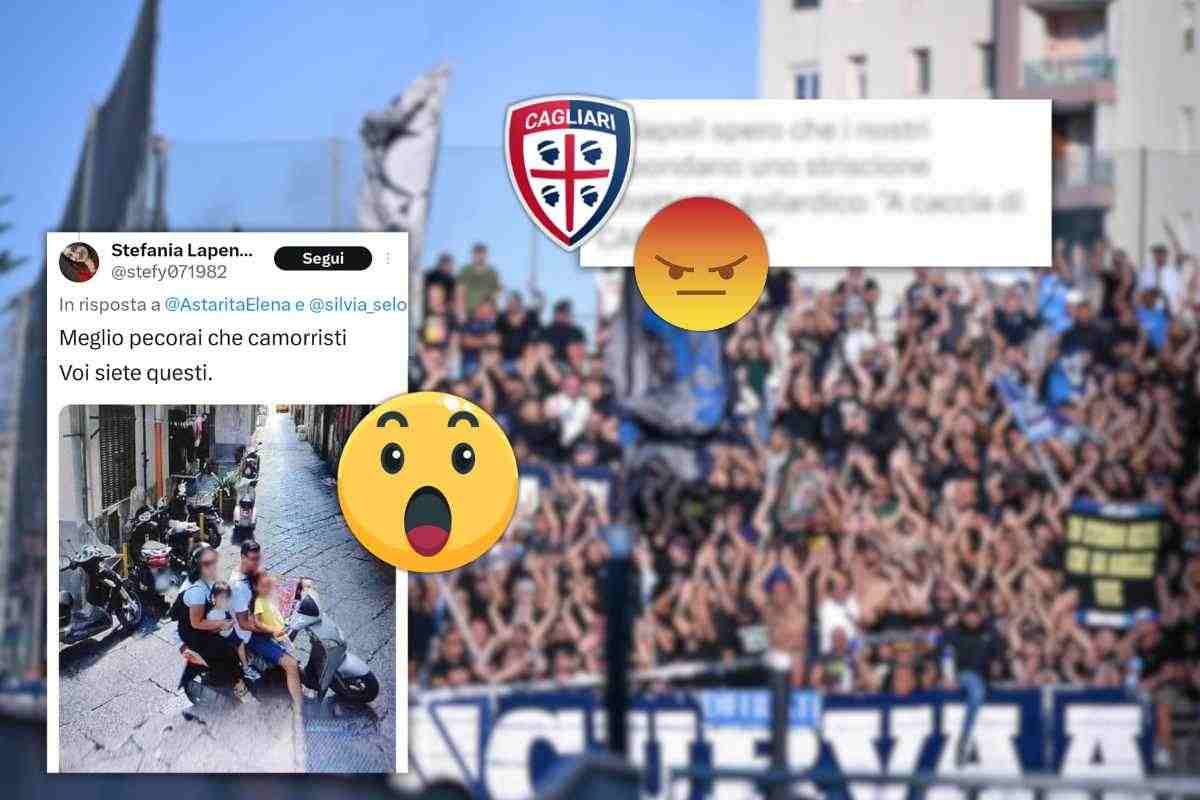 Cagliari-Napoli giornalista sarda