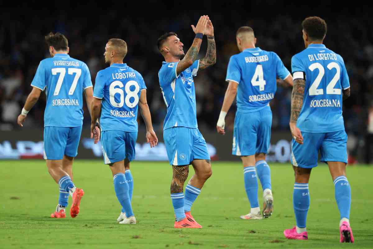 Napoli-Monza, azzurri al primo posto 