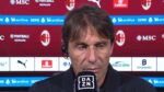 Antonio Conte nel post-partita di Milan-Napoli